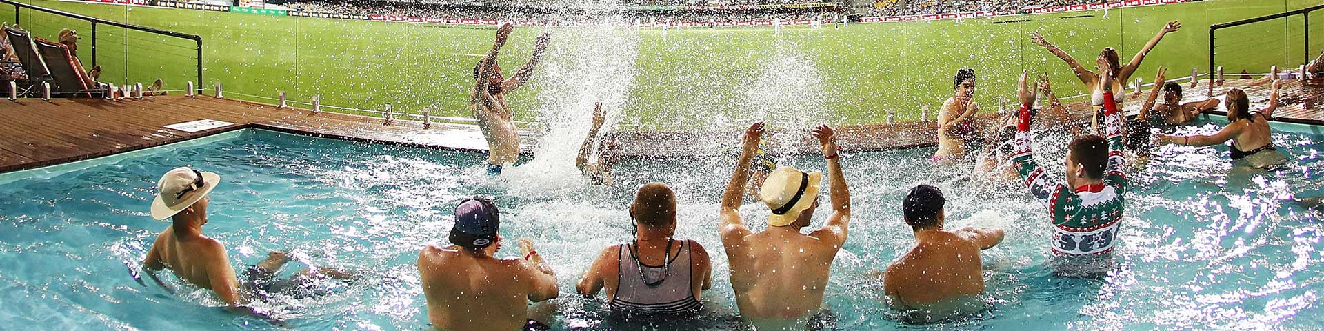 Pool for the Cricket at The Gabba