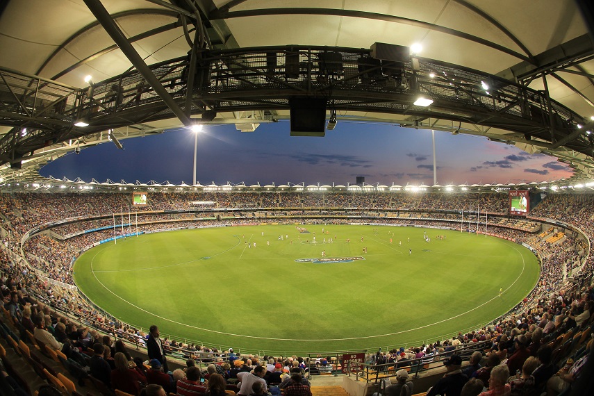 Brisbane Lions play at The Gabba (Stadiums Queensland Venue)