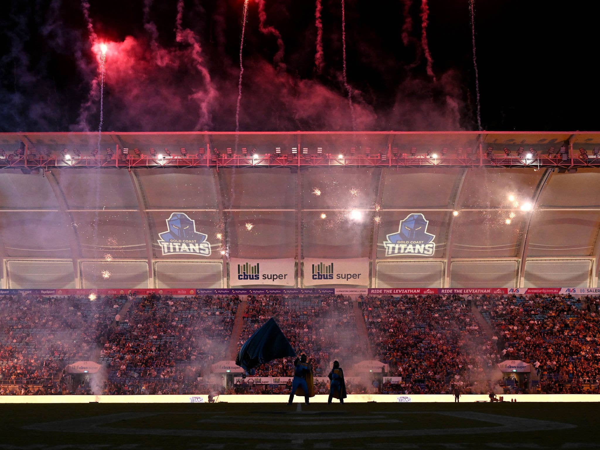 Fireworks at Titans game